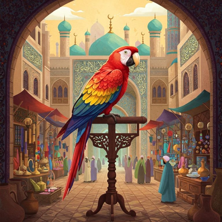 La historia del loro del tendero