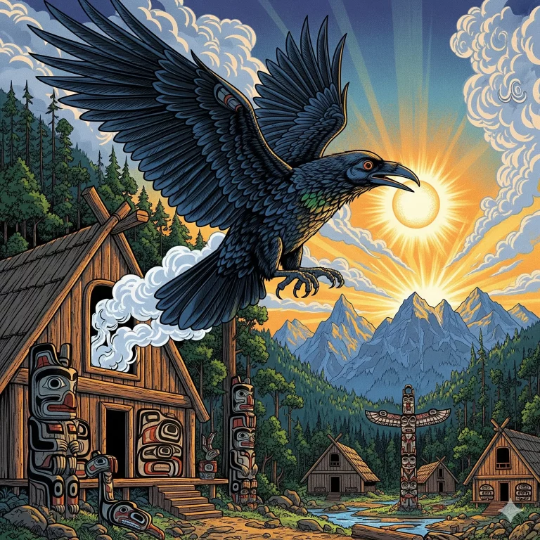 El Cuervo Creador (Inuit, Tlingit, Yup’ik)