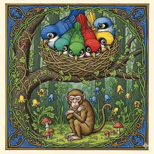 El Libro de Calila y Dimna La Parábola del Mono y los Pájaros