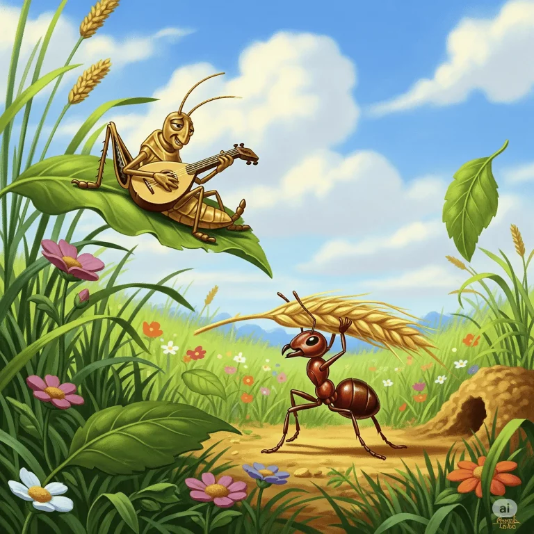 La Fábula de la Hormiga y la Cigarra