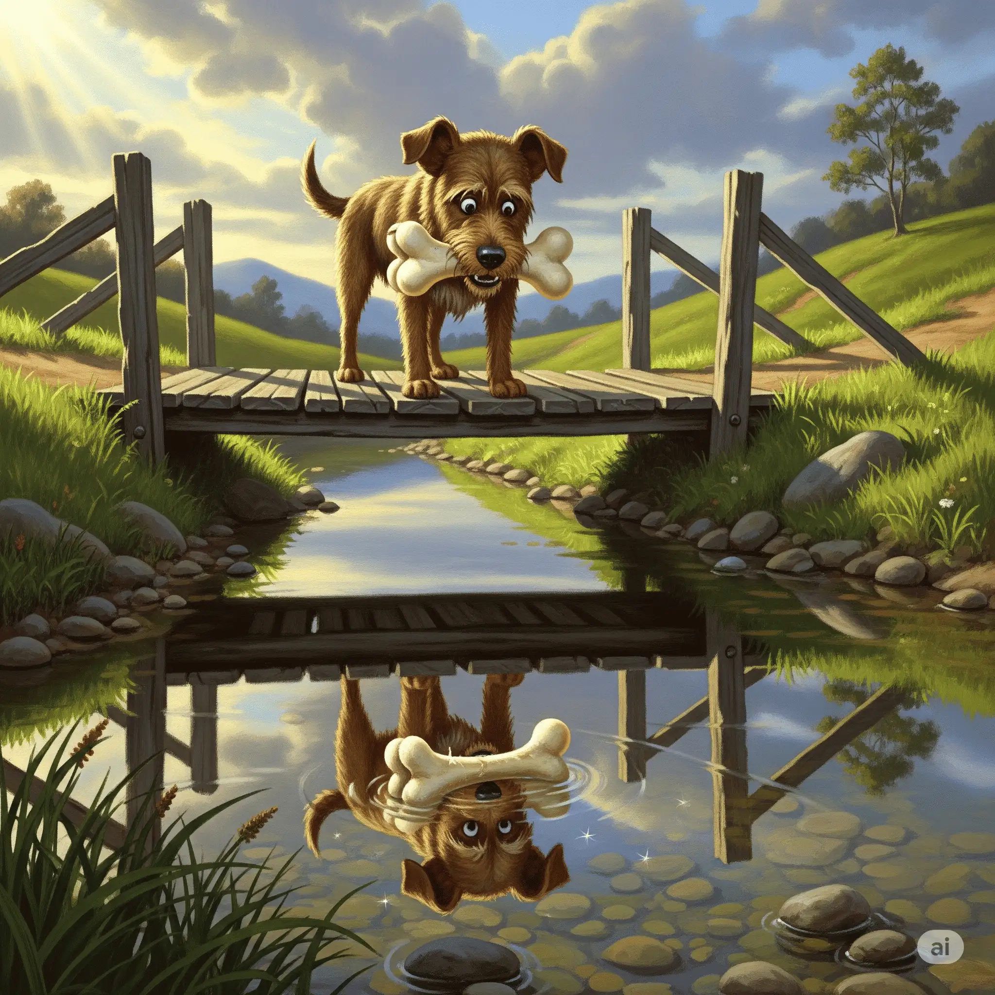 La Fábula del Perro y el Hueso