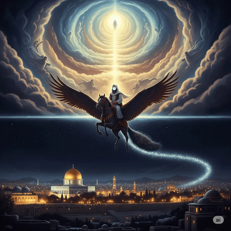 La Leyenda del Viaje Nocturno y la Ascensión (Miraj)