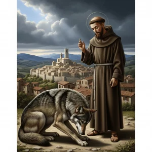 San Francisco y el Lobo de Gubbio