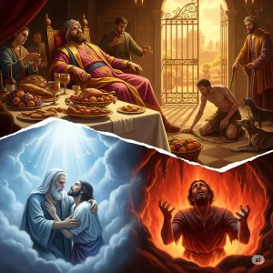 la parábola del Rico y Lázaro