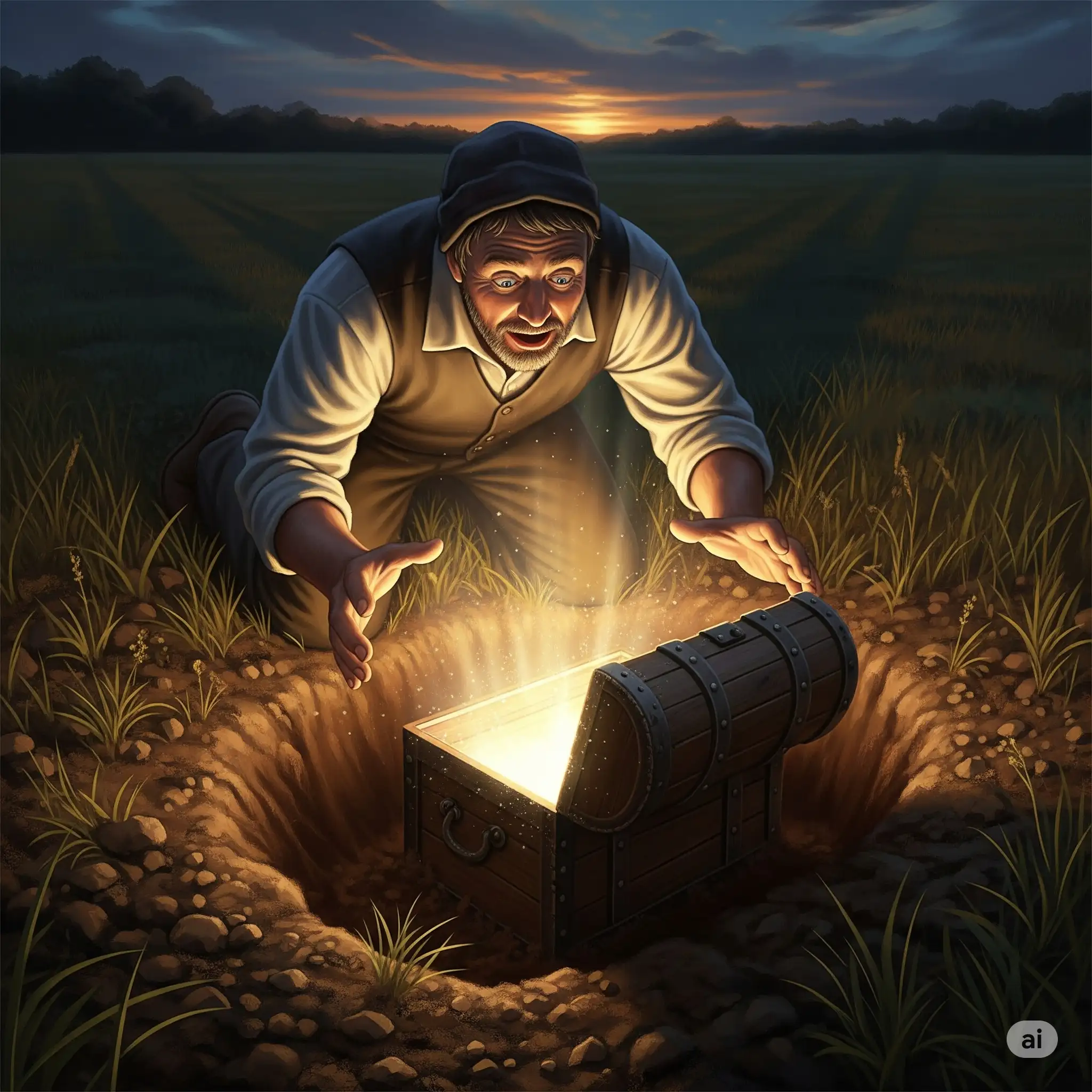 la parábola del tesoro escondido