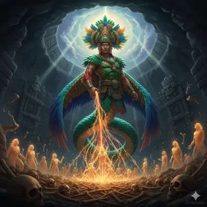 Quetzalcoatl y la Creación del Hombre