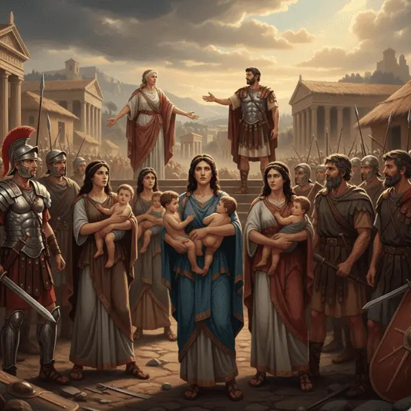 El Rapto de las Sabinas Matrimonio y Guerra