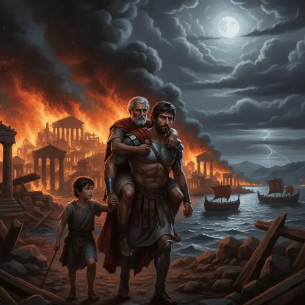 Eneas y el Origen Troyano de Roma